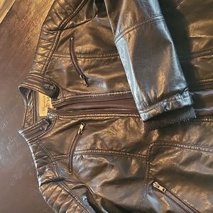 Faux leather jacket